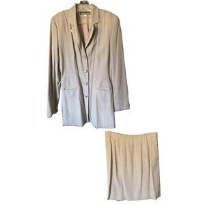 Barami Couture 100% Viscoise pin stripe skirt suit set